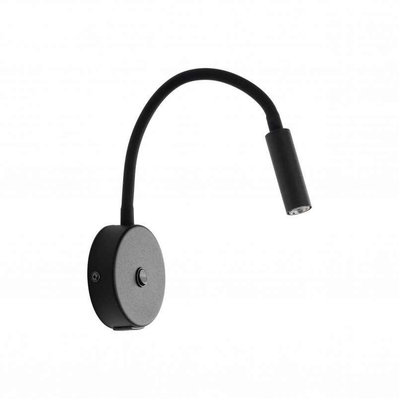 Kinkiet Lagos czarny z USB | TK Lighting - Nowoczesne oświetlenie