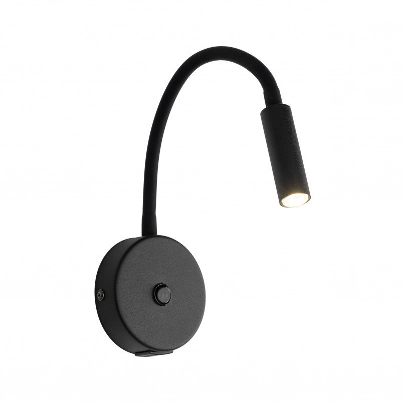 Kinkiet Lagos czarny z USB | TK Lighting - Nowoczesne oświetlenie