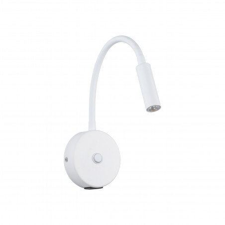 Kinkiet z włącznikiem i USB Lagos biały | TK Lighting