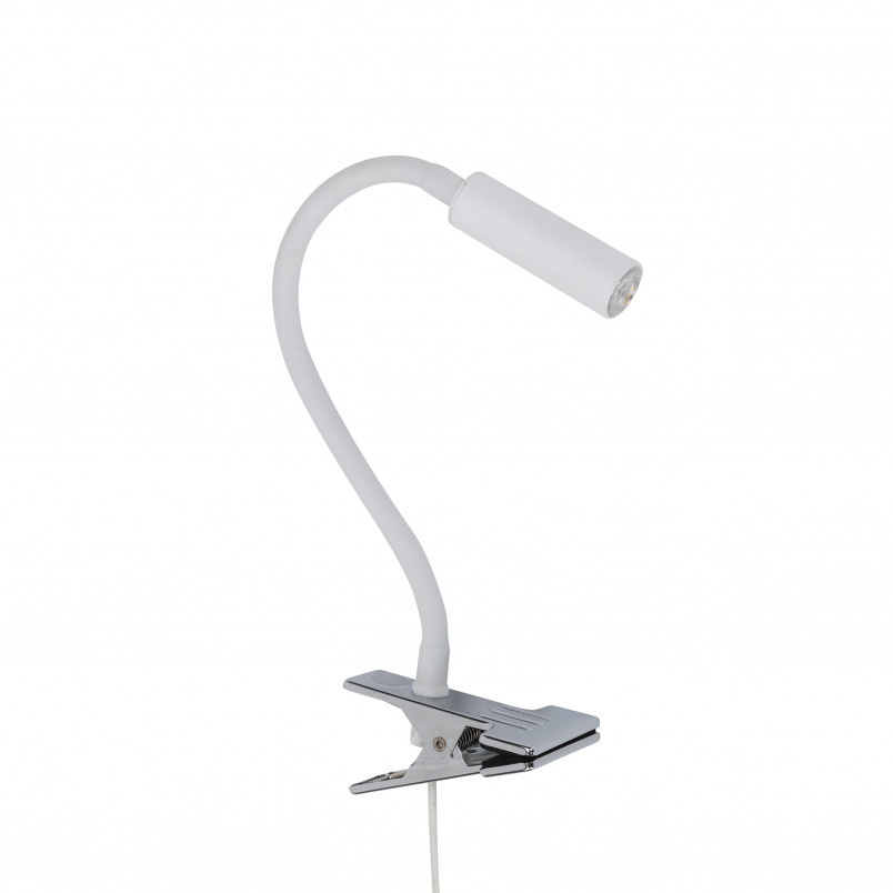 Lampa klips Lagos biała TK Lighting | Kinkiet do biurka