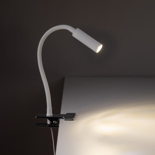 Lampa klips Lagos biała TK Lighting | Kinkiet do biurka