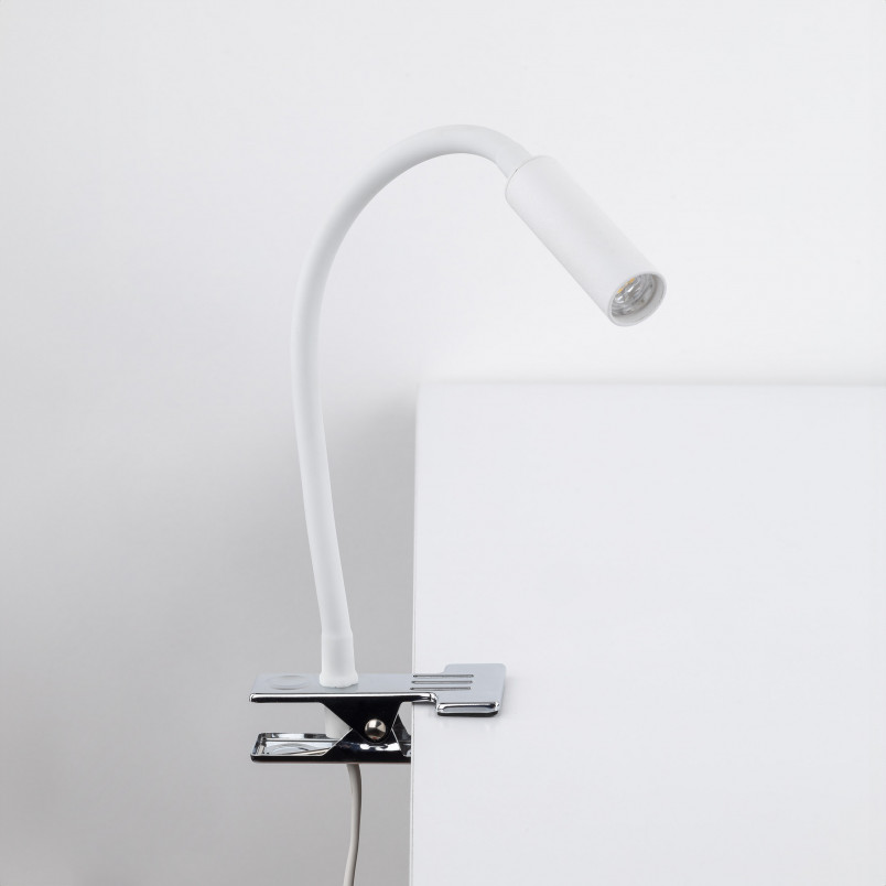 Lampa klips Lagos biała TK Lighting | Kinkiet do biurka
