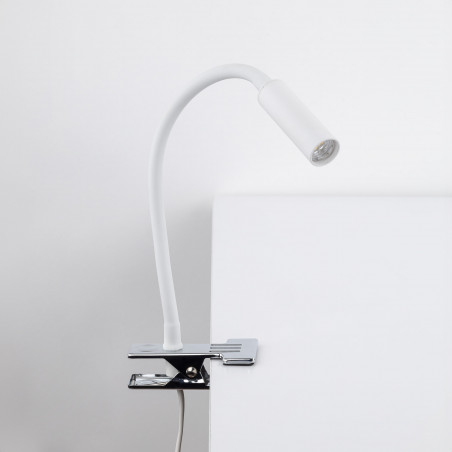 Lampa klips Lagos biała TK Lighting | Kinkiet do biurka