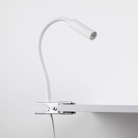Lampa klips Lagos biała TK Lighting | Kinkiet do biurka