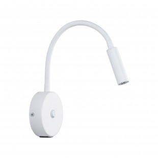 Kinkiet z włącznikiem i USB Lagos biały | TK Lighting