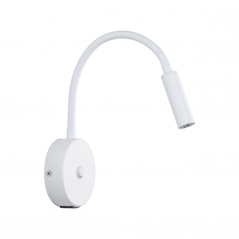Kinkiet z włącznikiem i USB Lagos biały | TK Lighting
