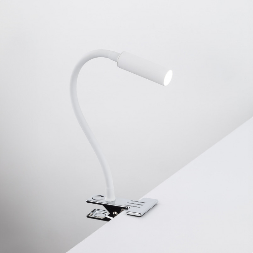 Lampa klips Lagos biała TK Lighting | Kinkiet do biurka