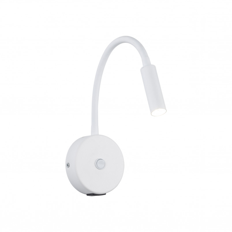 Kinkiet z włącznikiem i USB Lagos biały | TK Lighting