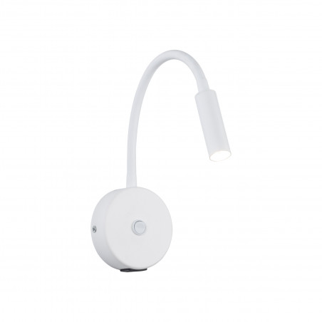 Kinkiet z włącznikiem i USB Lagos biały | TK Lighting