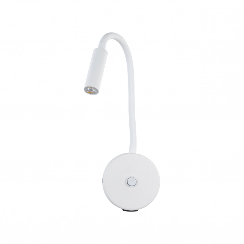 Kinkiet z włącznikiem i USB Lagos biały | TK Lighting