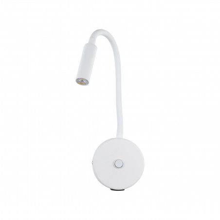Kinkiet z włącznikiem i USB Lagos biały | TK Lighting