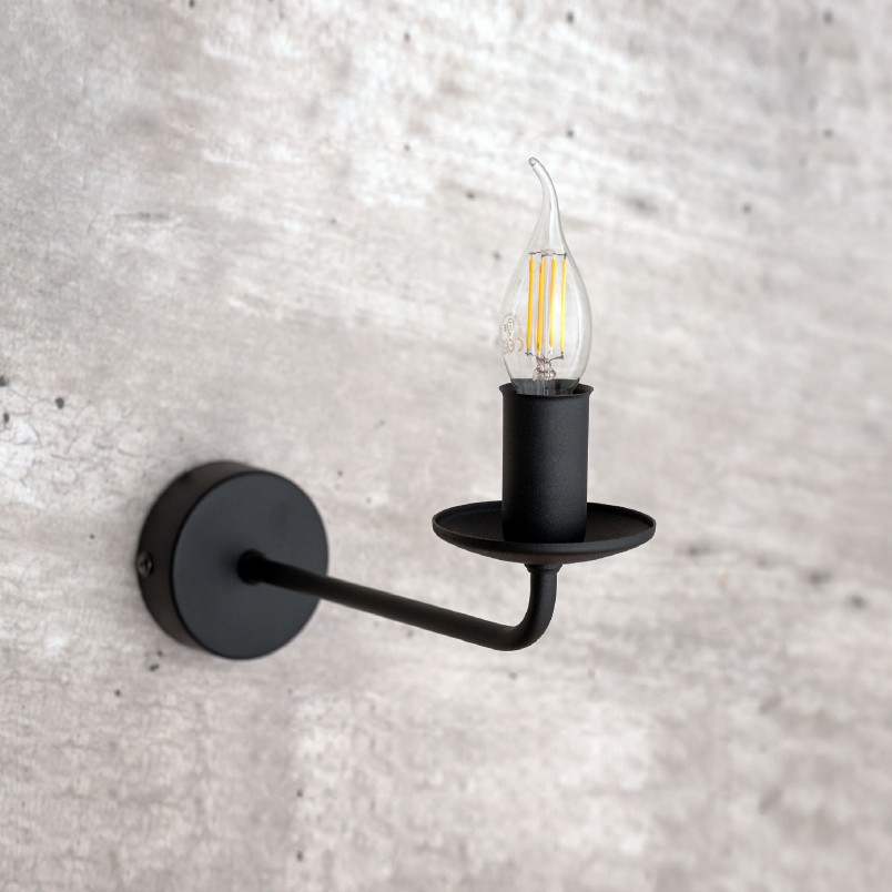 Kinkiet na wysięgniku Limal czarny | TK Lighting - Retro styl