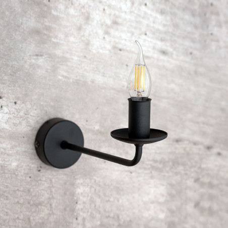 Kinkiet na wysięgniku Limal czarny | TK Lighting - Retro styl
