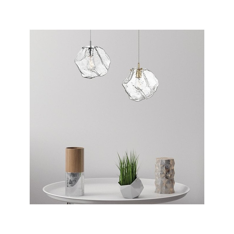 Lampa wisząca szklana ZumaLine Rock - Elegancki design | Sklep z lampami