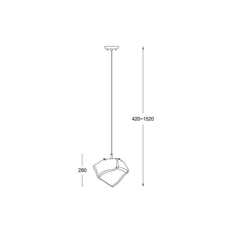 Lampa wisząca szklana ZumaLine Rock - Elegancki design | Sklep z lampami