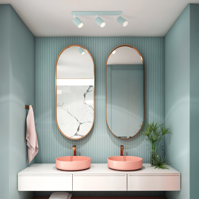 Reflektor sufitowy potrójny Livia - TK Lighting | Zielony