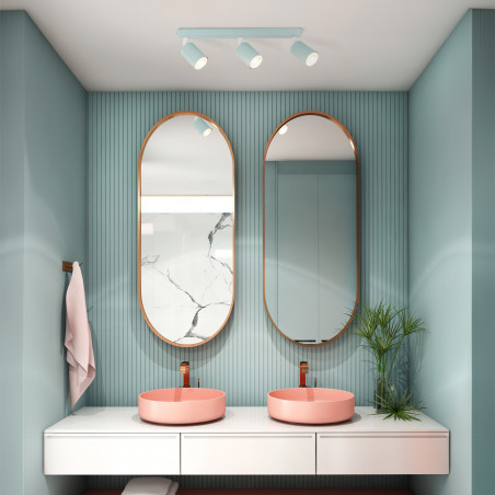 Reflektor sufitowy potrójny Livia - TK Lighting | Zielony