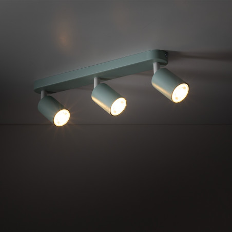 Reflektor sufitowy potrójny Livia - TK Lighting | Zielony