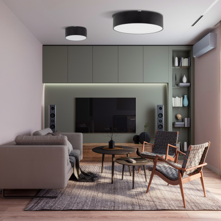 Plafon do łazienki Livo 50cm czarny TK Lighting | IP54