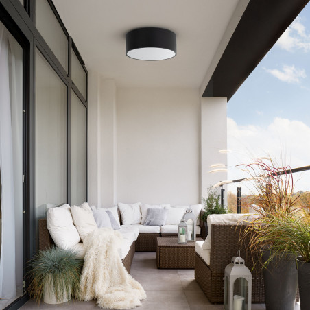 Plafon łazienkowy Livo 30cm czarny TK Lighting | IP54