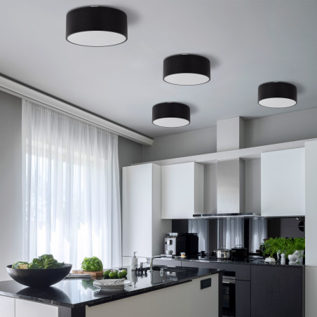 Plafon łazienkowy Livo 30cm czarny TK Lighting | IP54