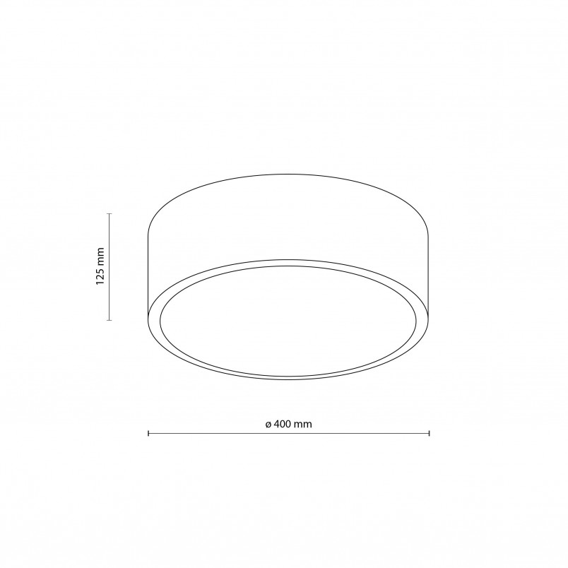 Plafon łazienkowy Livo 40cm biały TK Lighting | IP54