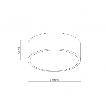 Plafon łazienkowy Livo 40cm biały TK Lighting | IP54
