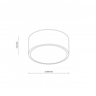 Plafon łazienkowy Livo 30cm biały | TK Lighting