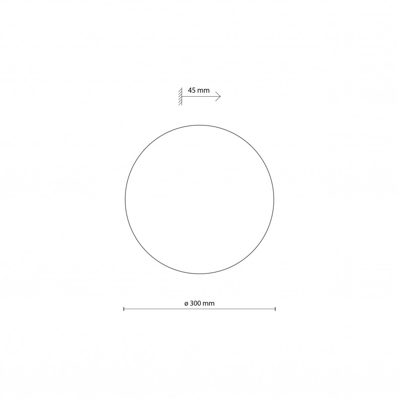 Kinkiet Luna Sabia beżowy TK Lighting | Okrągły, Metalowy
