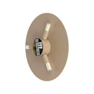 Kinkiet Luna Sabia beżowy TK Lighting | Okrągły, Metalowy