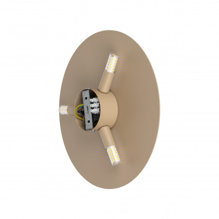 Kinkiet Luna Sabia beżowy TK Lighting | Okrągły, Metalowy