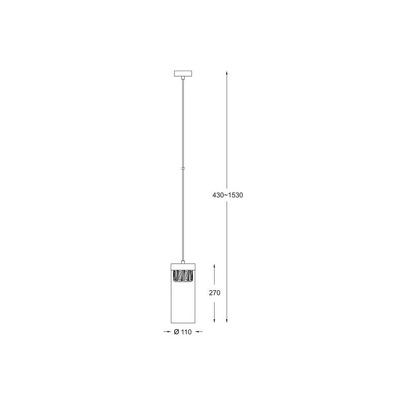 Lampa wisząca szklana ZumaLine Gem II - Elegancki design