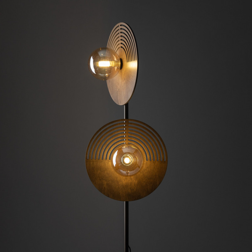 Lampa podłogowa drewniana Lunar | TK Lighting - Elegancki Design