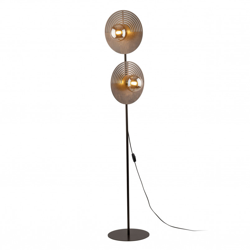 Lampa podłogowa drewniana Lunar | TK Lighting - Elegancki Design