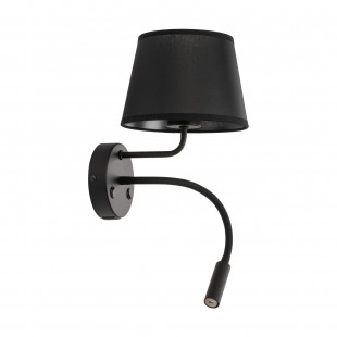 Kinkiet Maja czarny TK Lighting | Lampka do czytania + USB