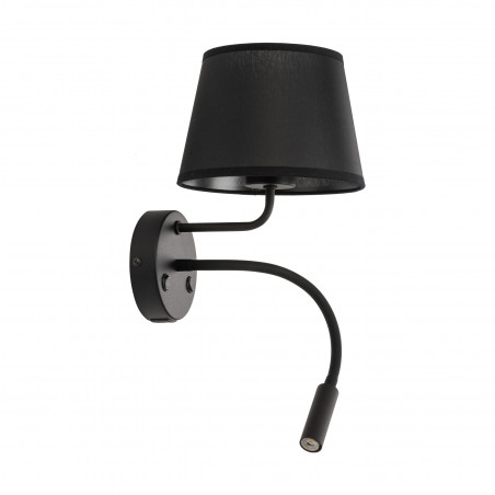 Kinkiet Maja czarny TK Lighting | Lampka do czytania + USB