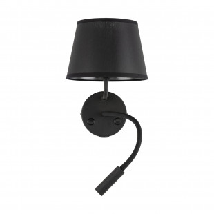 Kinkiet Maja czarny TK Lighting | Lampka do czytania + USB