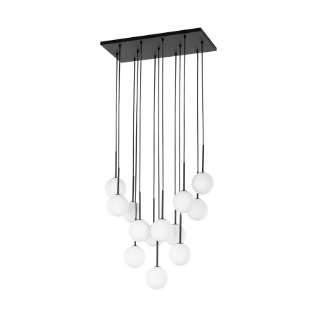 Lampa wisząca Martin | 13 kulek, biało-czarna | TK Lighting