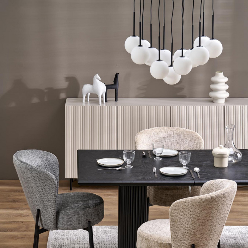 Lampa wisząca Martin | 13 kulek, biało-czarna | TK Lighting