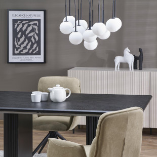 Lampa wisząca Martin | 13 kulek, biało-czarna | TK Lighting