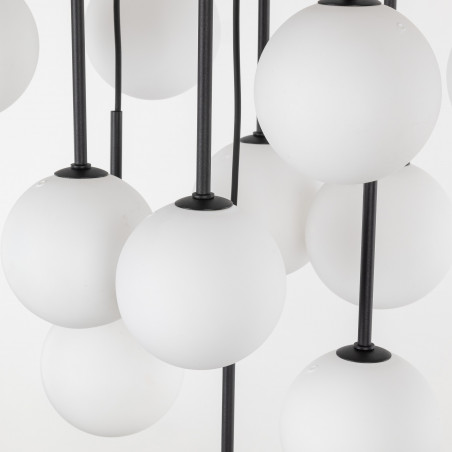 Lampa wisząca Martin | 13 kulek, biało-czarna | TK Lighting
