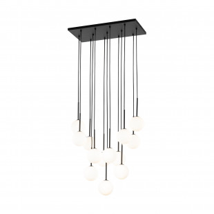Lampa wisząca Martin | 13 kulek, biało-czarna | TK Lighting