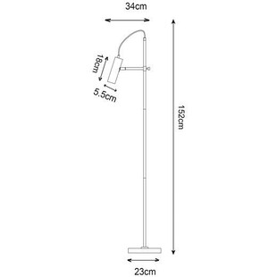 Lampa podłogowa czarna Tenso | ZumaLine - Minimalistyczny design