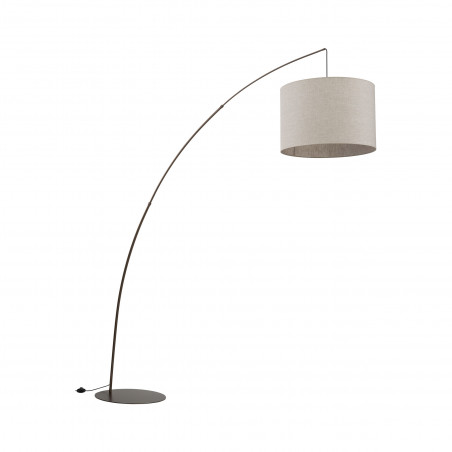 Lampa podłogowa łukowa Moby | TK Lighting - Brązowa