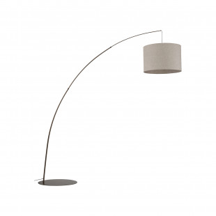 Lampa podłogowa łukowa Moby | TK Lighting - Brązowa