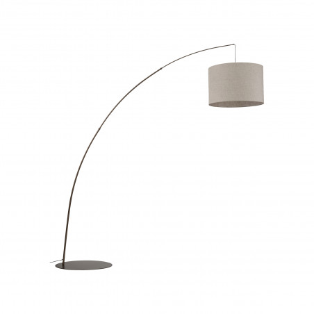 Lampa podłogowa łukowa Moby | TK Lighting - Brązowa