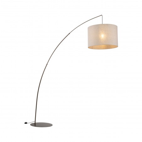 Lampa podłogowa łukowa Moby | TK Lighting - Brązowa
