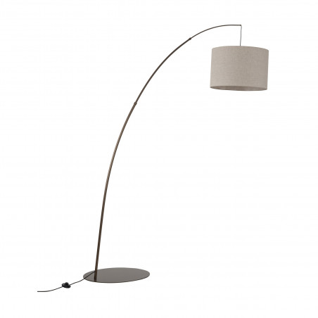 Lampa podłogowa łukowa Moby | TK Lighting - Brązowa