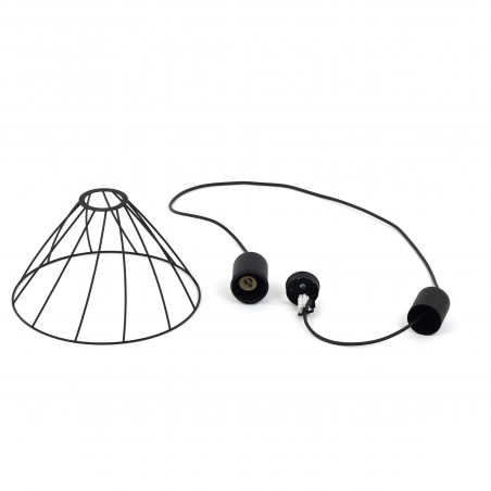 Lampa wisząca Modesto czarna TK Lighting | Loftowa, metalowa