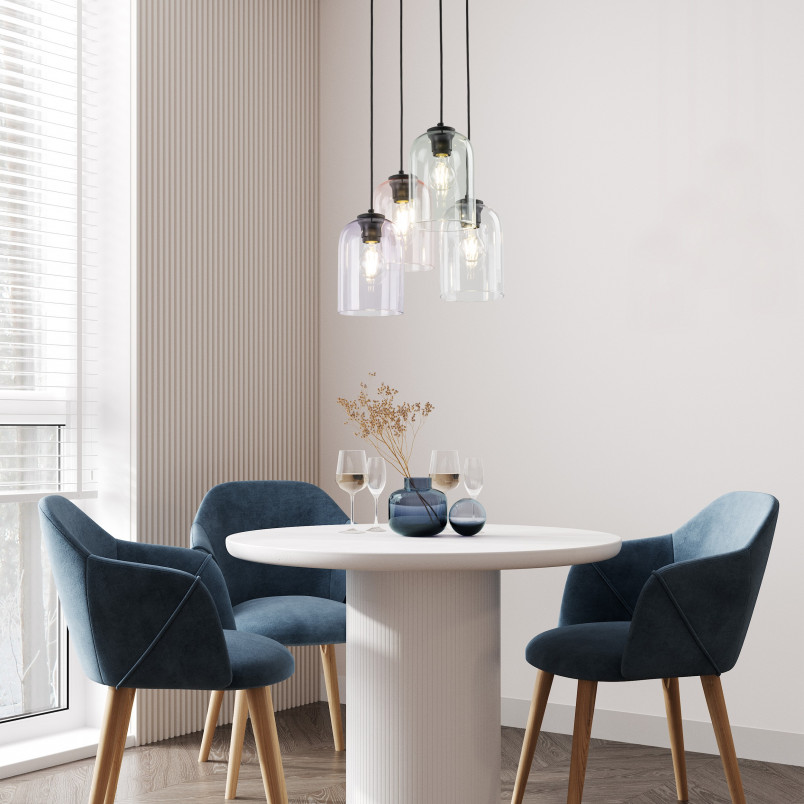 Lampa Molly IV zielona - Szklana lampa wisząca TK Lighting